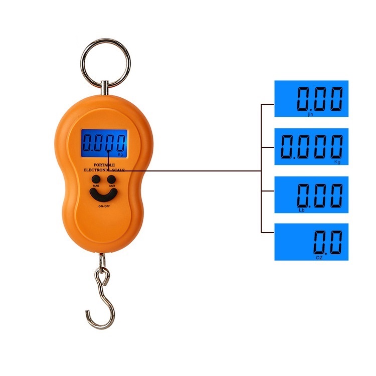 SAINTBOND Fishing Electronic Hand Hanging Weighing Scales Luggage Digital Scale 40KG/10G 