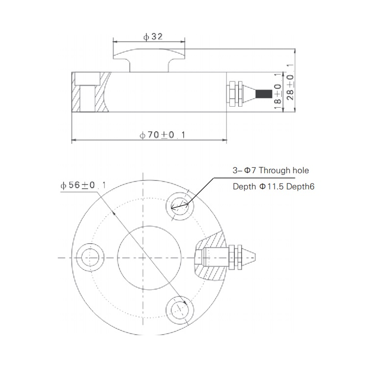 HM24L Compression Load Cells Zemic Load Cell