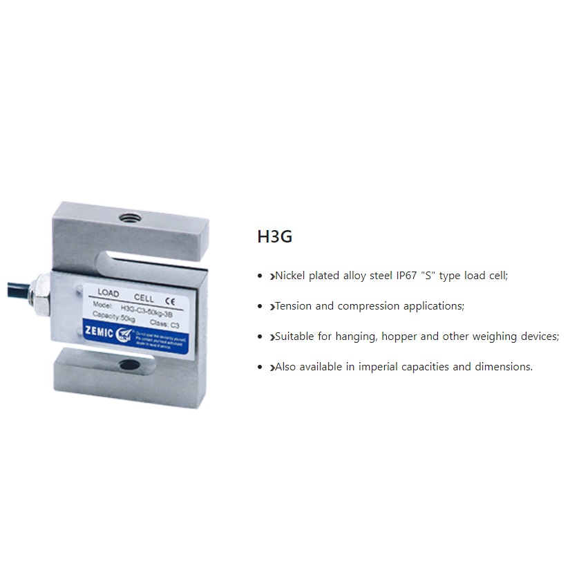 H3G S Type Load Cell Zemic Load Cell